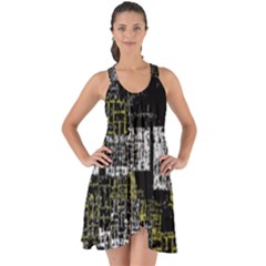 Abstract Art Show Some Back Chiffon Dress