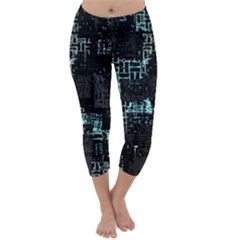 Abstract Art Capri Winter Leggings  by ValentinaDesign