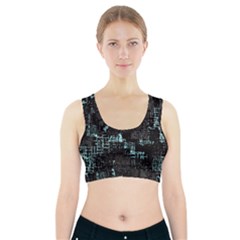 Abstract Art Sports Bra With Pocket by ValentinaDesign