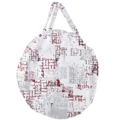 Abstract Art Giant Round Zipper Tote by ValentinaDesign