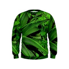 Vivid Tropical Design Kids  Sweatshirt by dflcprints