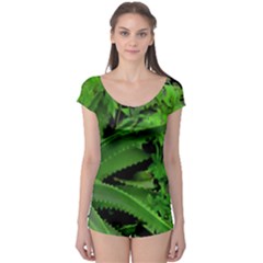 Vivid Tropical Design Boyleg Leotard  by dflcprints