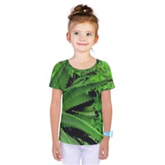 Vivid Tropical Design Kids  One Piece Tee