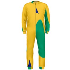 Yellow Green Blue Onepiece Jumpsuit (men) 