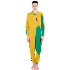 Yellow Green Blue Onepiece Jumpsuit (ladies) 