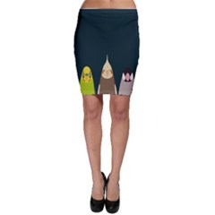 Animals Lovebird Walnut Peacock Parrots Birds Bodycon Skirt by Mariart