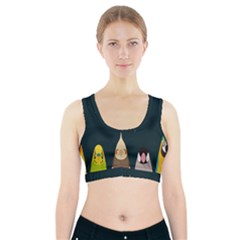 Animals Lovebird Walnut Peacock Parrots Birds Sports Bra With Pocket by Mariart