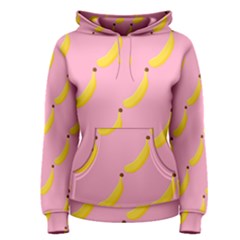 Banana Fruit Yellow Pink Women s Pullover Hoodie by Mariart