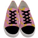 Banana Fruit Yellow Pink Men s Low Top Canvas Sneakers View1