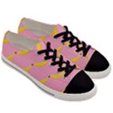 Banana Fruit Yellow Pink Men s Low Top Canvas Sneakers View3