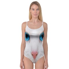 Beautiful White Face Cat Animals Blue Eye Camisole Leotard 