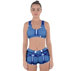 Blue Cross Christian Racerback Boyleg Bikini Set by Mariart