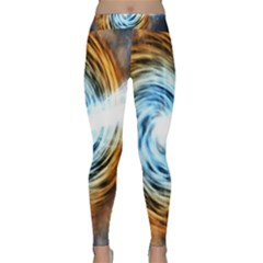 A Blazar Jet In The Middle Galaxy Appear Especially Bright Classic Yoga Leggings by Mariart