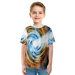 A Blazar Jet In The Middle Galaxy Appear Especially Bright Kids  Sport Mesh Tee