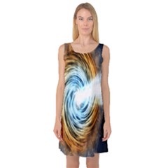 A Blazar Jet In The Middle Galaxy Appear Especially Bright Sleeveless Satin Nightdress by Mariart