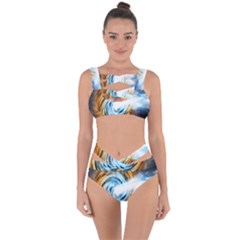 A Blazar Jet In The Middle Galaxy Appear Especially Bright Bandaged Up Bikini Set  by Mariart