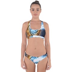 A Blazar Jet In The Middle Galaxy Appear Especially Bright Cross Back Hipster Bikini Set by Mariart