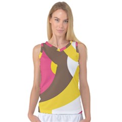 Breast Pink Brown Yellow White Rainbow Women s Basketball Tank Top