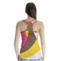 Breast Pink Brown Yellow White Rainbow Racer Back Sports Top View2