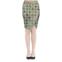 Green and golden dots pattern                      Midi Wrap Pencil Skirt View1