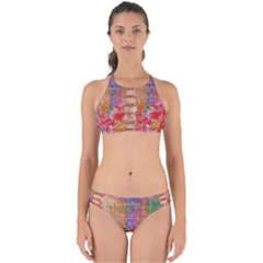 Colorful Watercolors Pattern                           Perfectly Cut Out Bikini Set