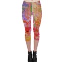 Colorful watercolors pattern                            Capri Leggings View1