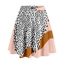 Animals Bird Owl Pink Polka Dots High Waist Skirt View1