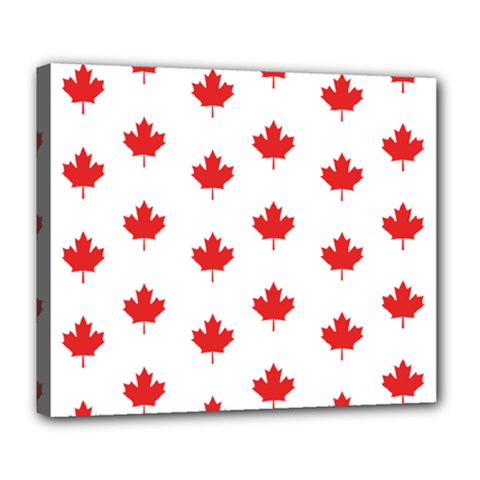 Canadian Maple Leaf Pattern Deluxe Canvas 24  X 20  