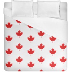 Canadian Maple Leaf Pattern Duvet Cover (king Size) by Mariart