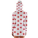 Canadian Maple Leaf Pattern Long Sleeve Hooded T-shirt View2