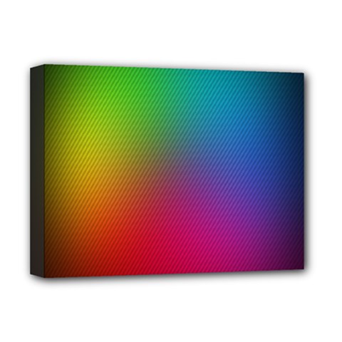 Bright Lines Resolution Image Wallpaper Rainbow Deluxe Canvas 16  X 12  