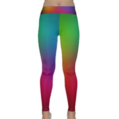 Bright Lines Resolution Image Wallpaper Rainbow Classic Yoga Leggings by Mariart