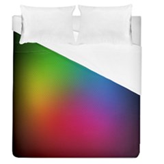 Bright Lines Resolution Image Wallpaper Rainbow Duvet Cover (queen Size)