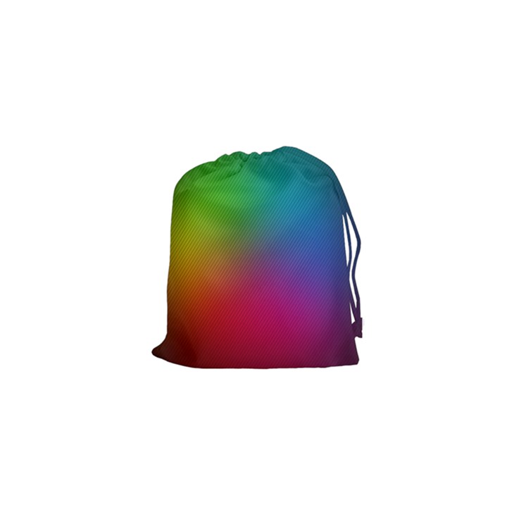 Bright Lines Resolution Image Wallpaper Rainbow Drawstring Pouches (XS) 