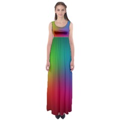 Bright Lines Resolution Image Wallpaper Rainbow Empire Waist Maxi Dress by Mariart