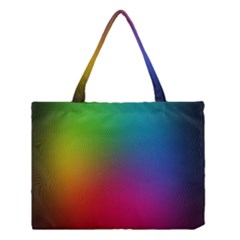 Bright Lines Resolution Image Wallpaper Rainbow Medium Tote Bag by Mariart