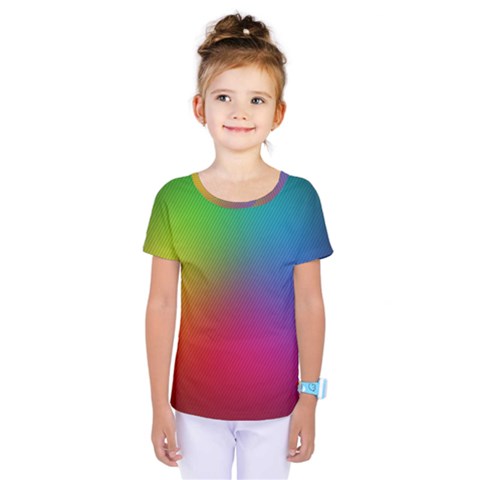 Bright Lines Resolution Image Wallpaper Rainbow Kids  One Piece Tee by Mariart