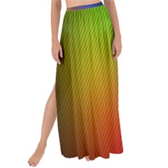 Bright Lines Resolution Image Wallpaper Rainbow Maxi Chiffon Tie-up Sarong by Mariart