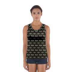 Beauty Moments Phrase Pattern Sport Tank Top  by dflcprints