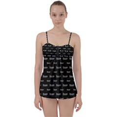 Beauty Moments Phrase Pattern Babydoll Tankini Set by dflcprints