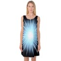 Bright Light On Black Background Sleeveless Satin Nightdress View1