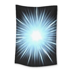 Bright Light On Black Background Small Tapestry by Mariart