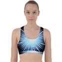 Bright Light On Black Background Back Weave Sports Bra View1