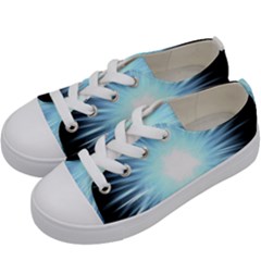 Bright Light On Black Background Kids  Low Top Canvas Sneakers by Mariart