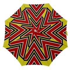 Chevron Symbols Multiple Large Red Yellow Straight Umbrellas by Mariart