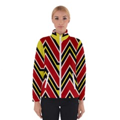 Chevron Symbols Multiple Large Red Yellow Winterwear by Mariart