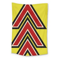 Chevron Symbols Multiple Large Red Yellow Large Tapestry by Mariart