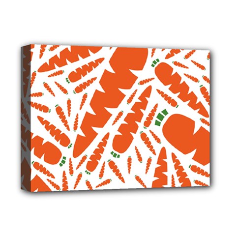 Carrots Fruit Vegetable Orange Deluxe Canvas 16  X 12   by Mariart