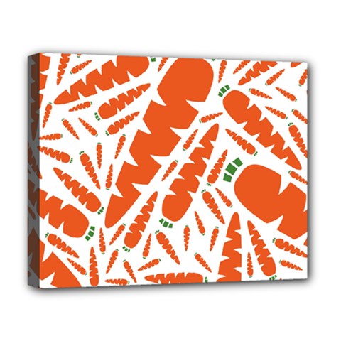 Carrots Fruit Vegetable Orange Deluxe Canvas 20  X 16  