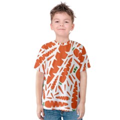 Carrots Fruit Vegetable Orange Kids  Cotton Tee